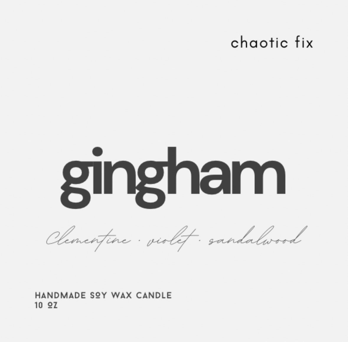 Gingham Candle