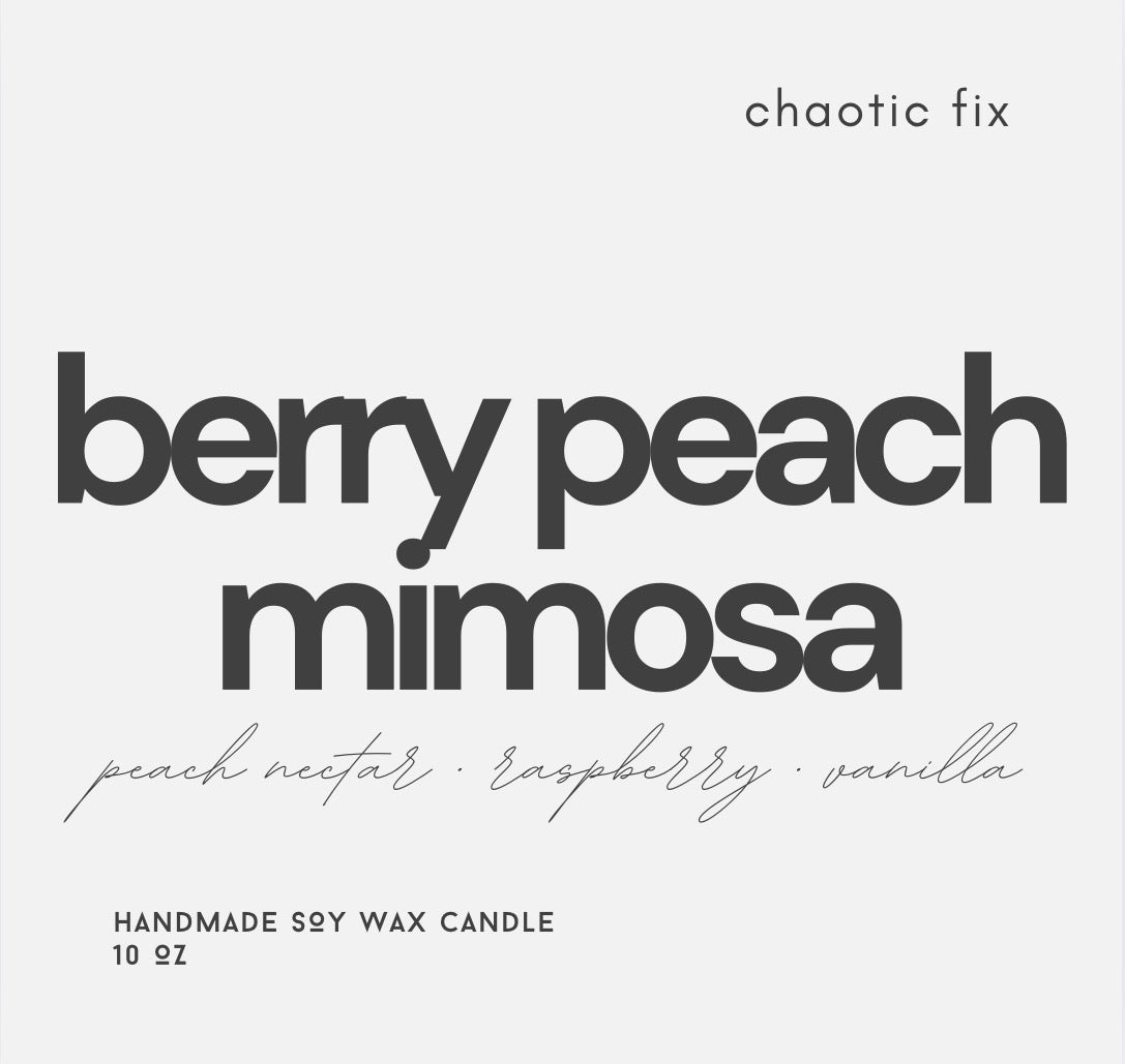 Berry Peach Mimosa Candle