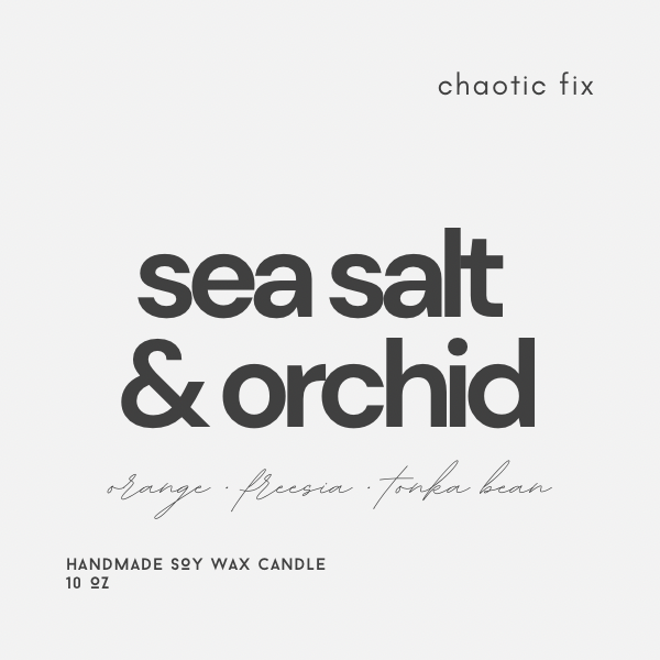 Sea Salt & Orchid Candle